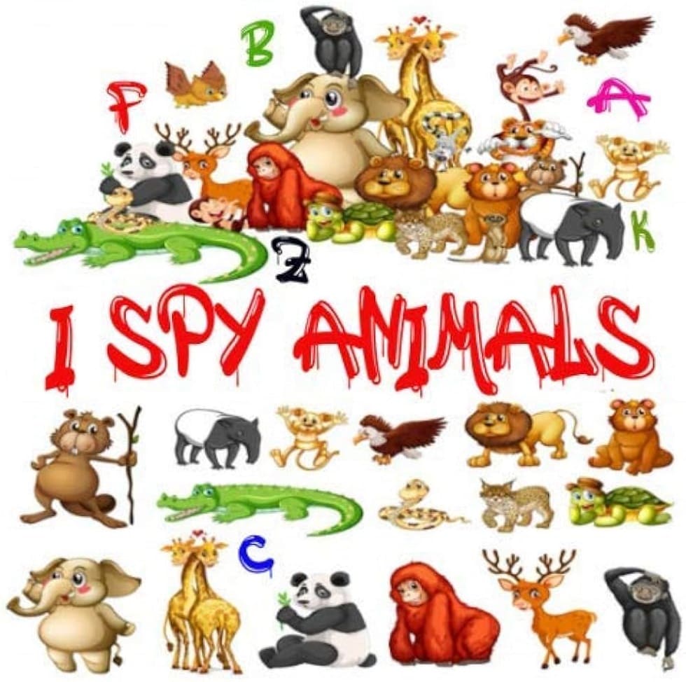 Printable Animal I Spy Image Free