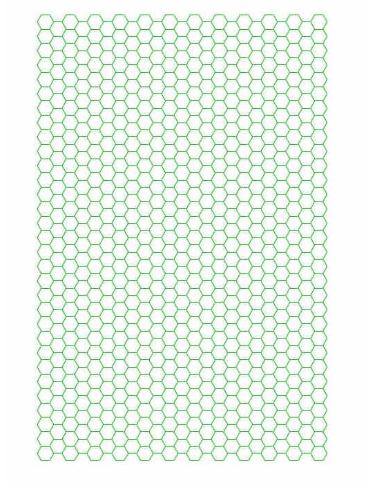 Printable Basic Hexagon Graph Paper