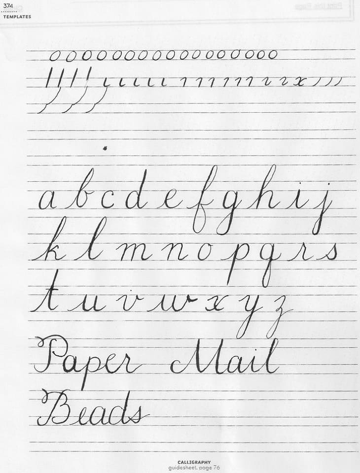 Printable Calligraphy Paper Download