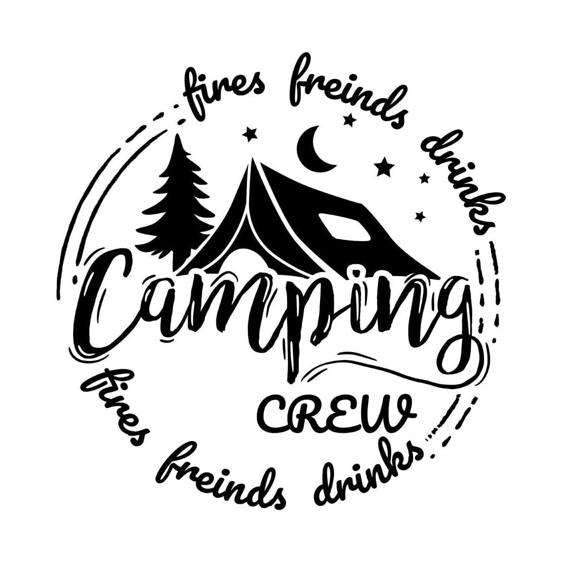 Printable Camping Sign Free