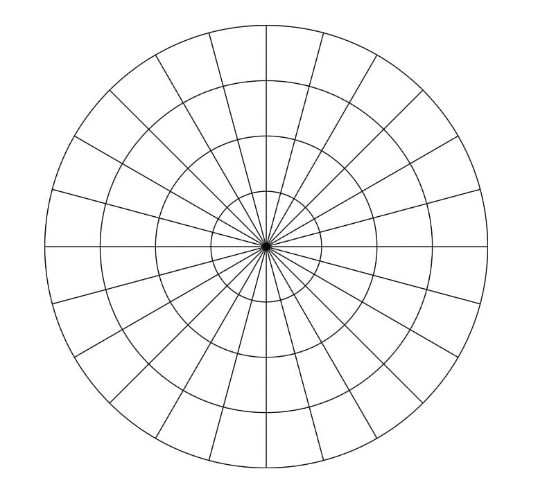 Printable Concentric Graph Paper