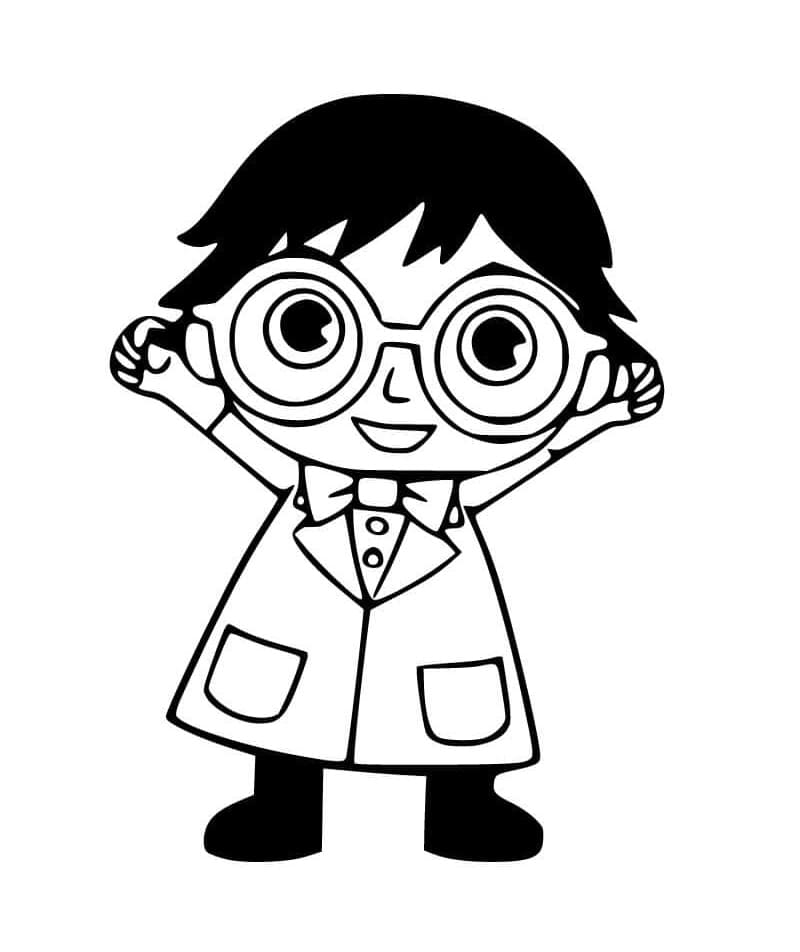 Printable Doctor Ryan in Ryan World Coloring Page