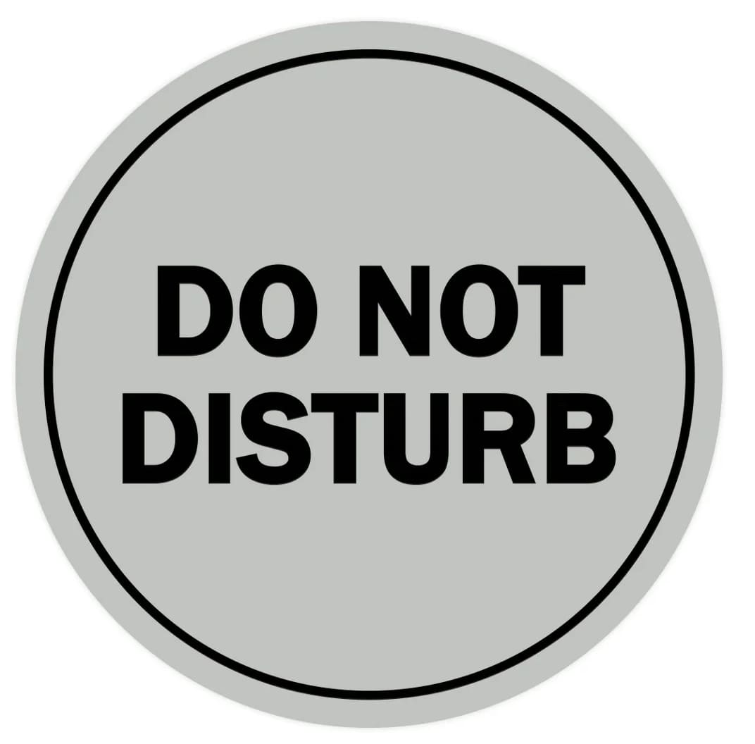 Printable Download Free Do Not Disturb Sign
