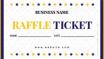 Printable Download Free Raffle Ticket Template
