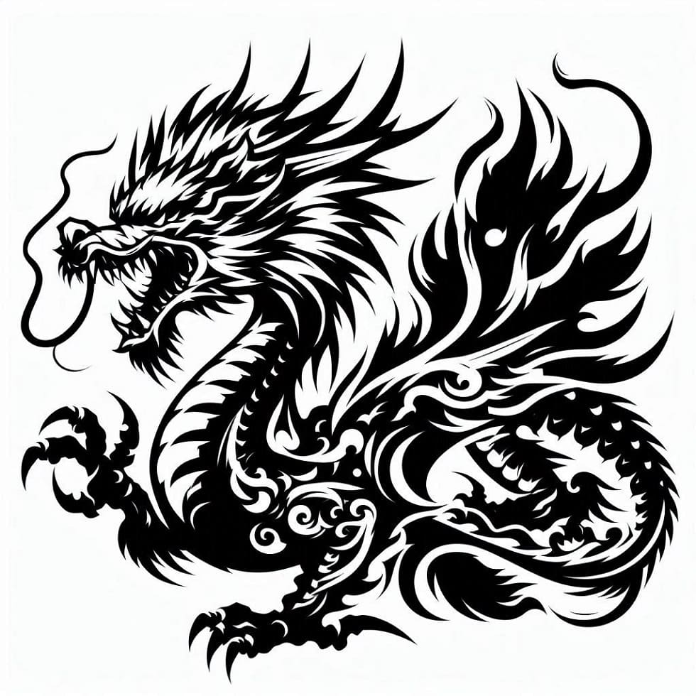 Printable Dragon Stencil Free Images
