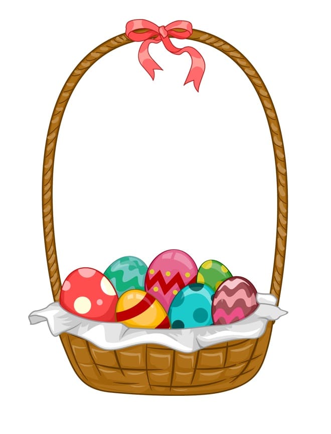 Printable Easter Basket Template For Free