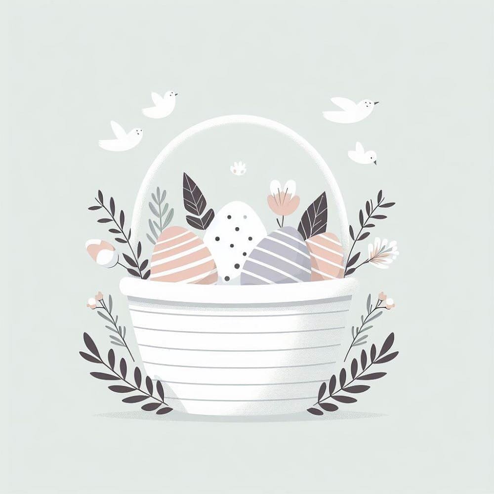 Printable Easter Basket Template Free Picture