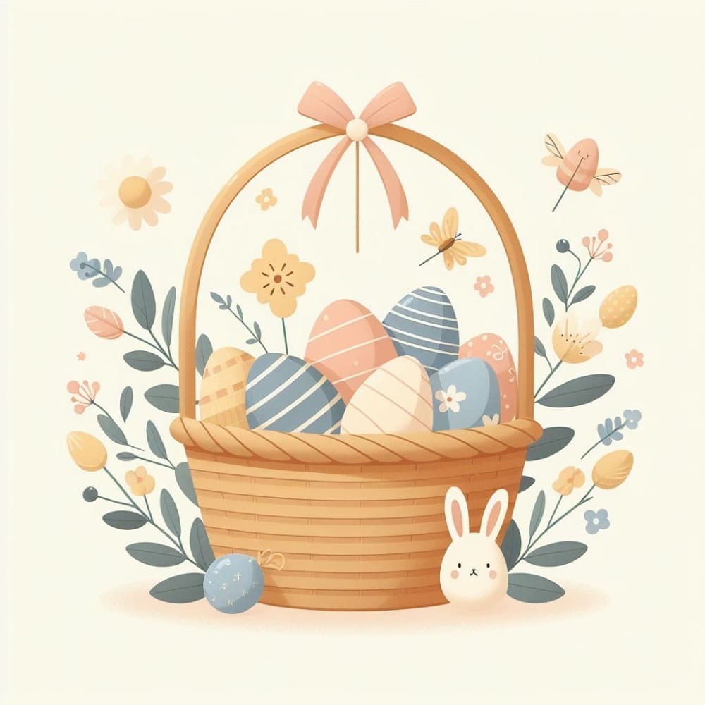 Printable Easter Basket Template Free Pictures