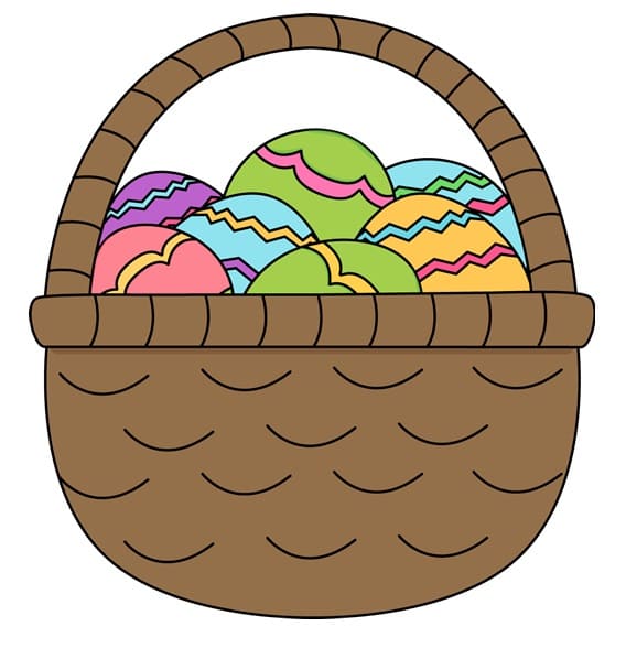 Printable Easter Basket Template Image Free