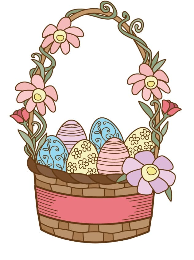 Printable Easter Basket Template Images