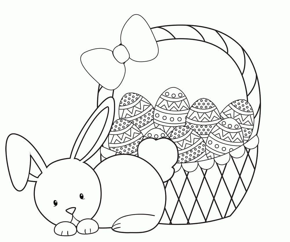 Printable Easter Basket Template Images
