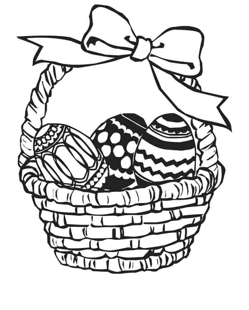 Printable Easter Basket Template Photo