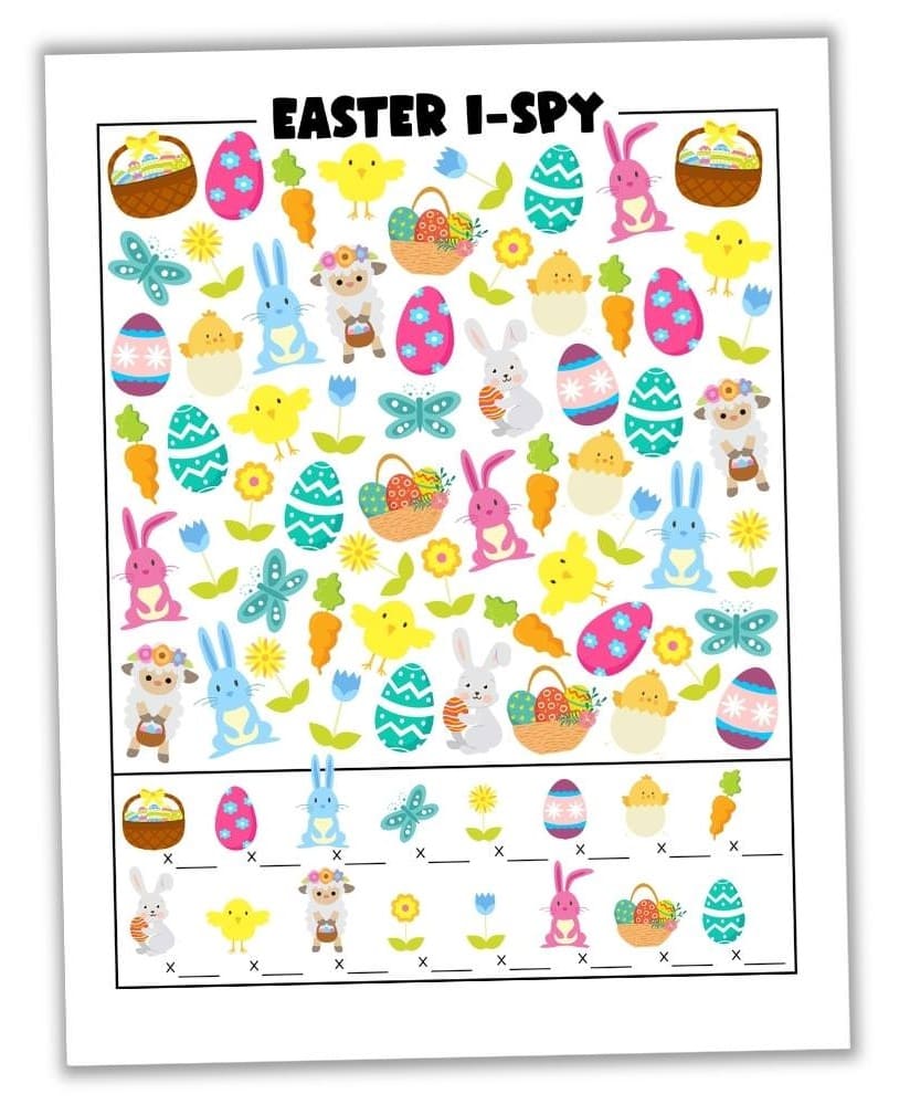 Printable Easter I Spy Download Free