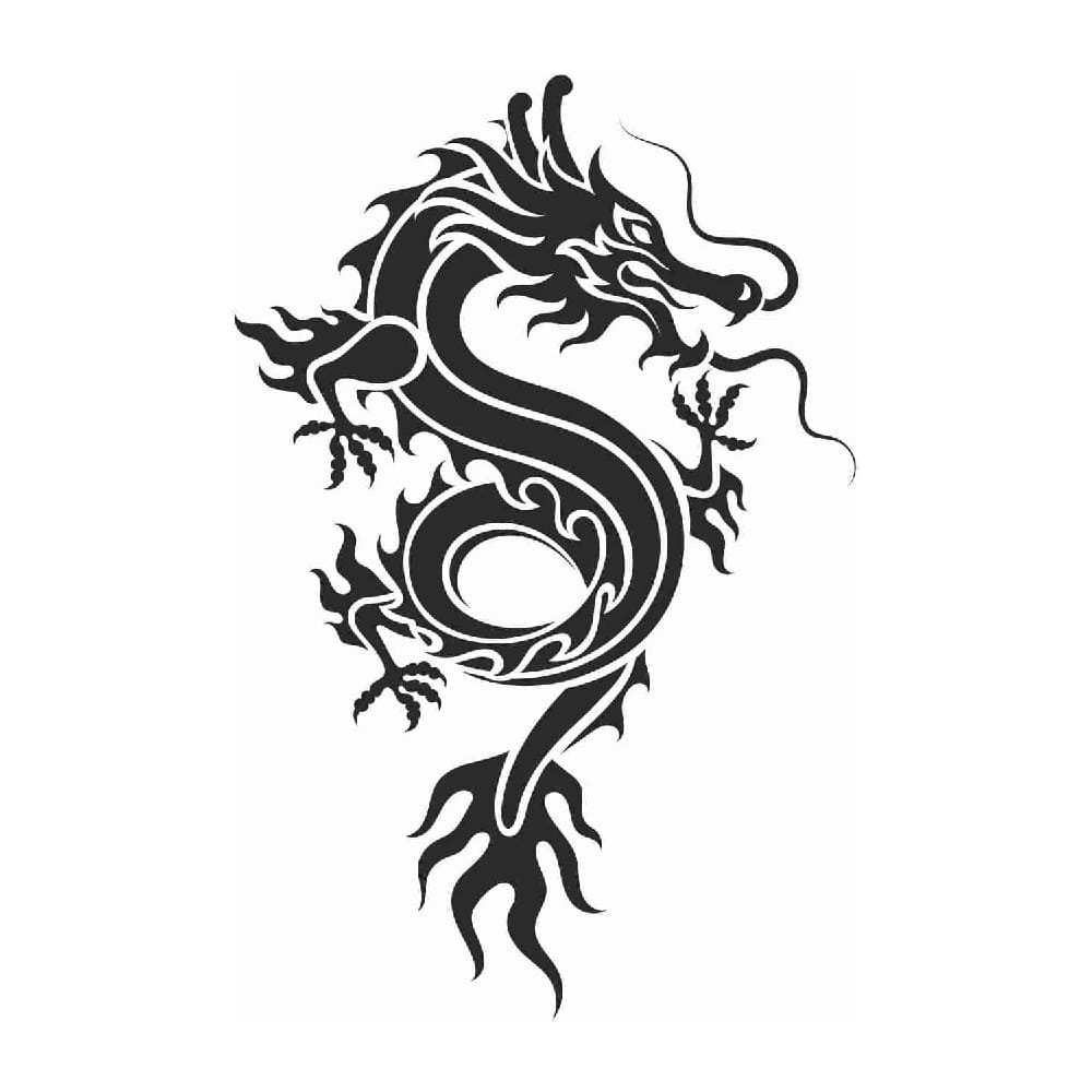 Printable Easy Dragon Stencil