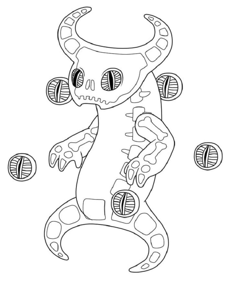 Printable Epic Ghazt My Singing Monsters Coloring Page
