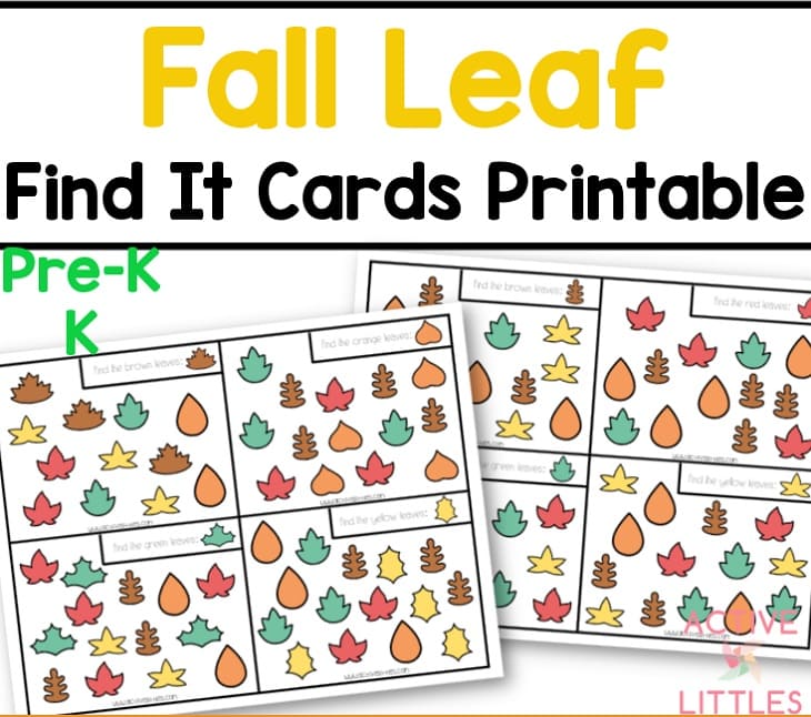 Printable Fall I Spy Free Pictures