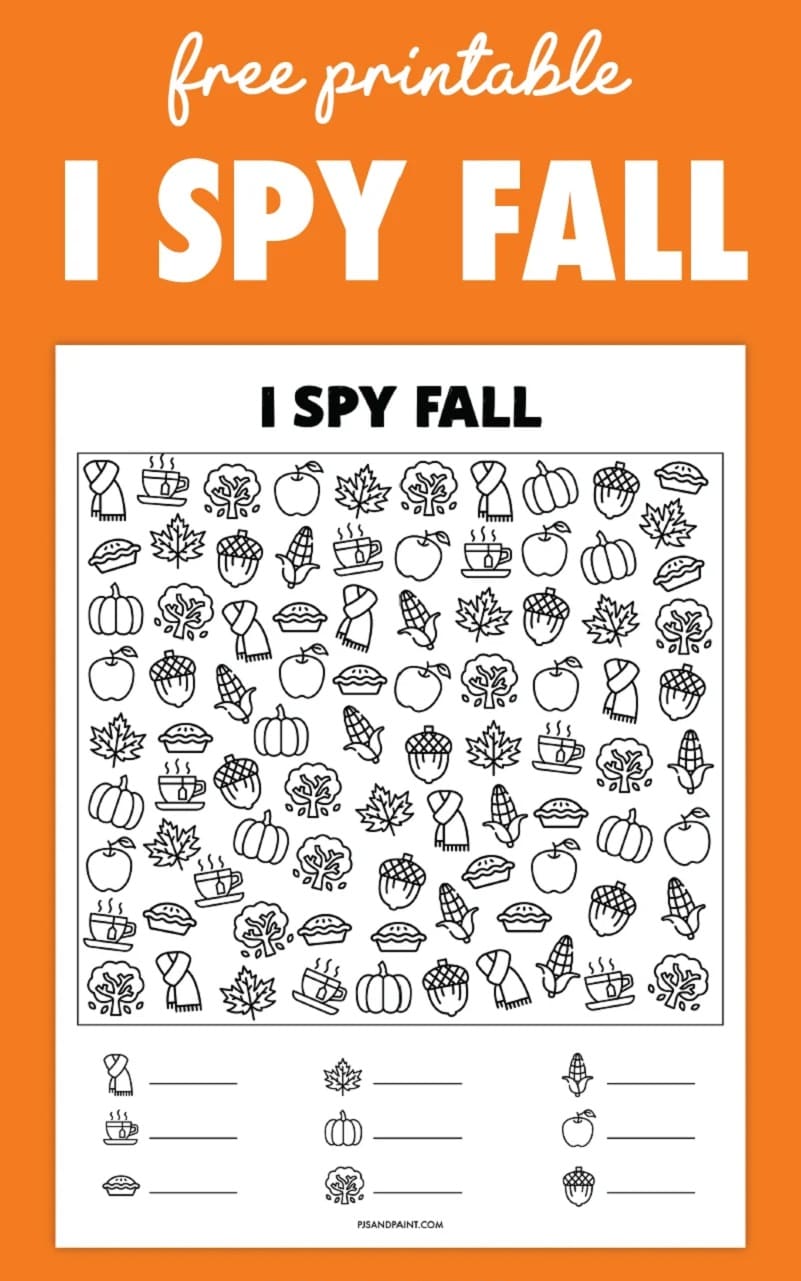 Printable Fall I Spy Photo Download Free
