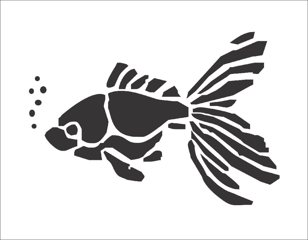 Printable Fish Stencil For Free