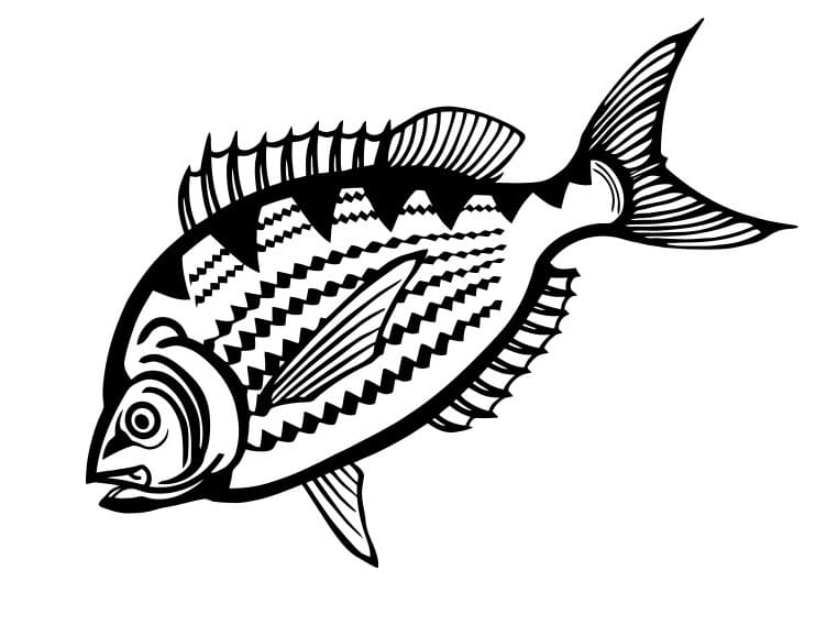 Printable Fish Stencil For Kid