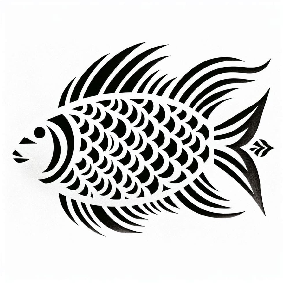 Printable Fish Stencil Free Download