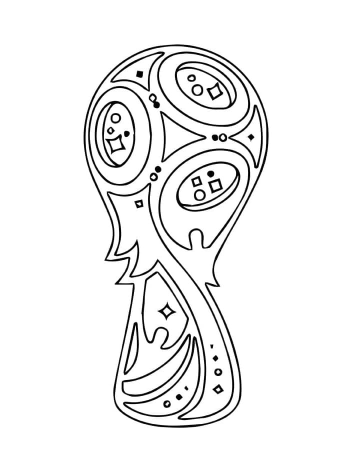 Printable Football Trophy Coloring Page