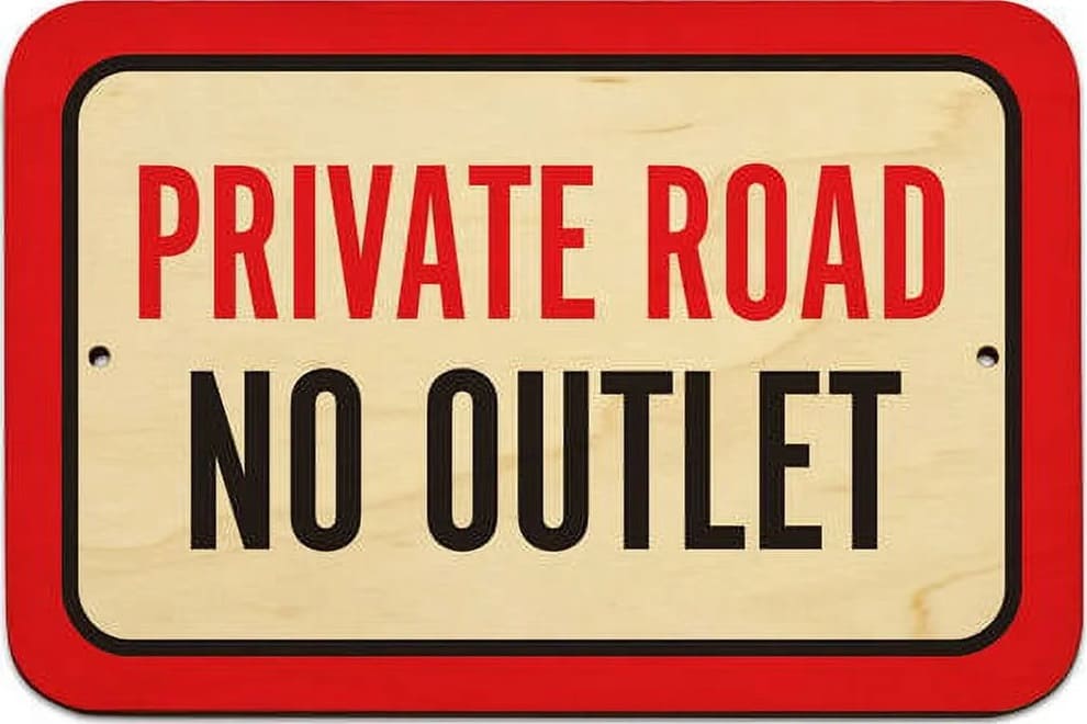 Printable For Free No Outlet Sign