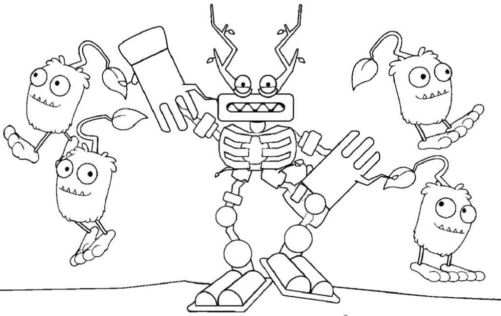 Printable For Free Wubbox Coloring Page