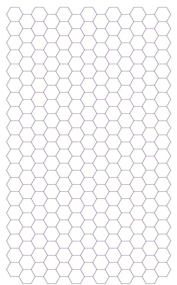 Printable Free Download Hexagon Graph Paper