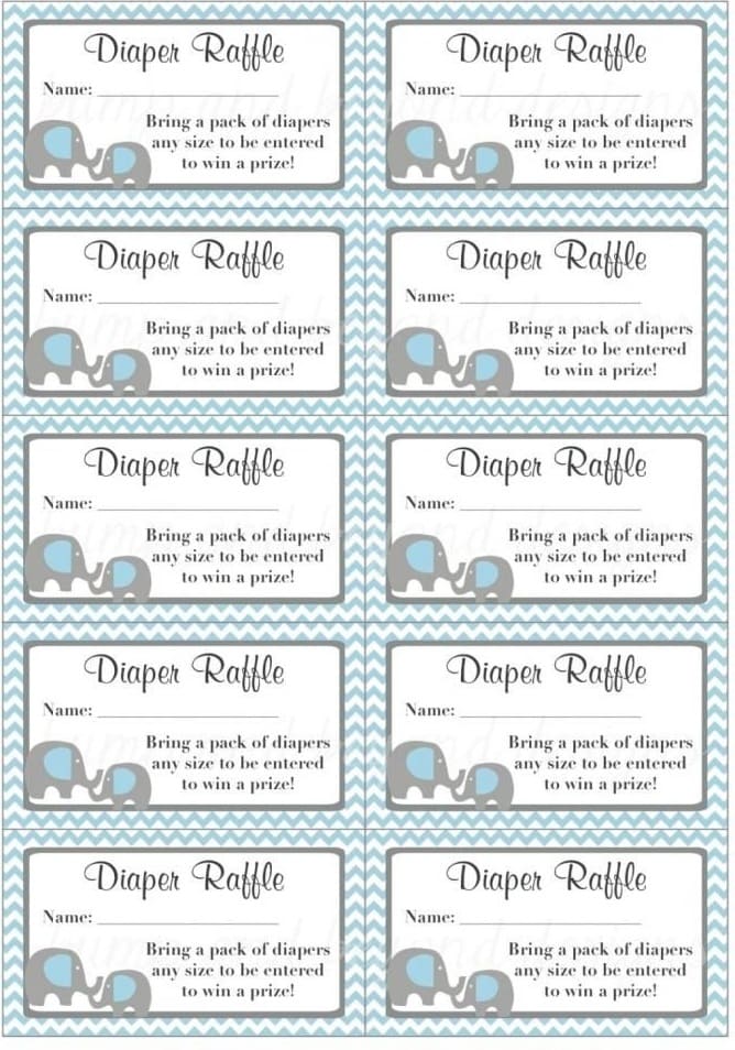Printable Free Download Raffle Ticket Template