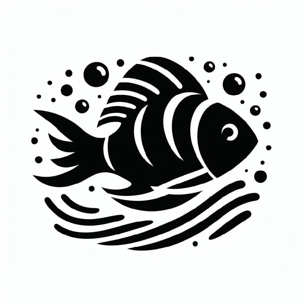 Printable Free Fish Stencil