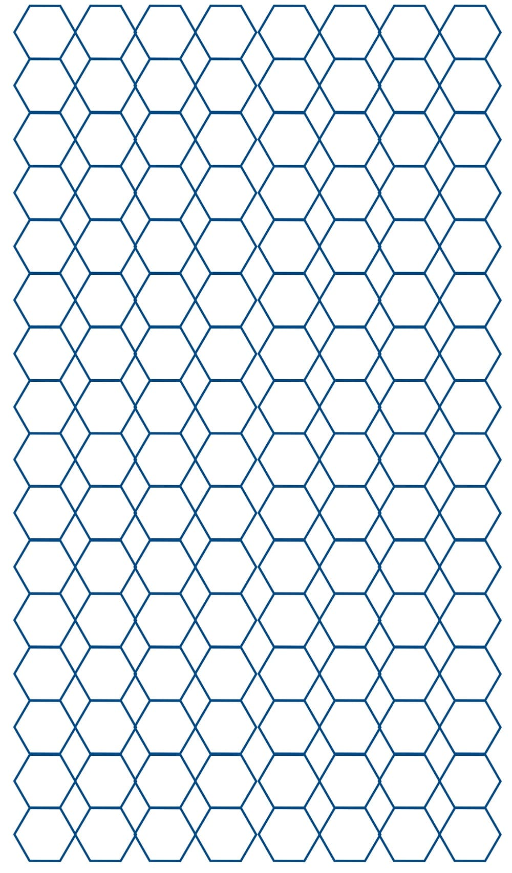 Printable Free Hexagon Graph Paper
