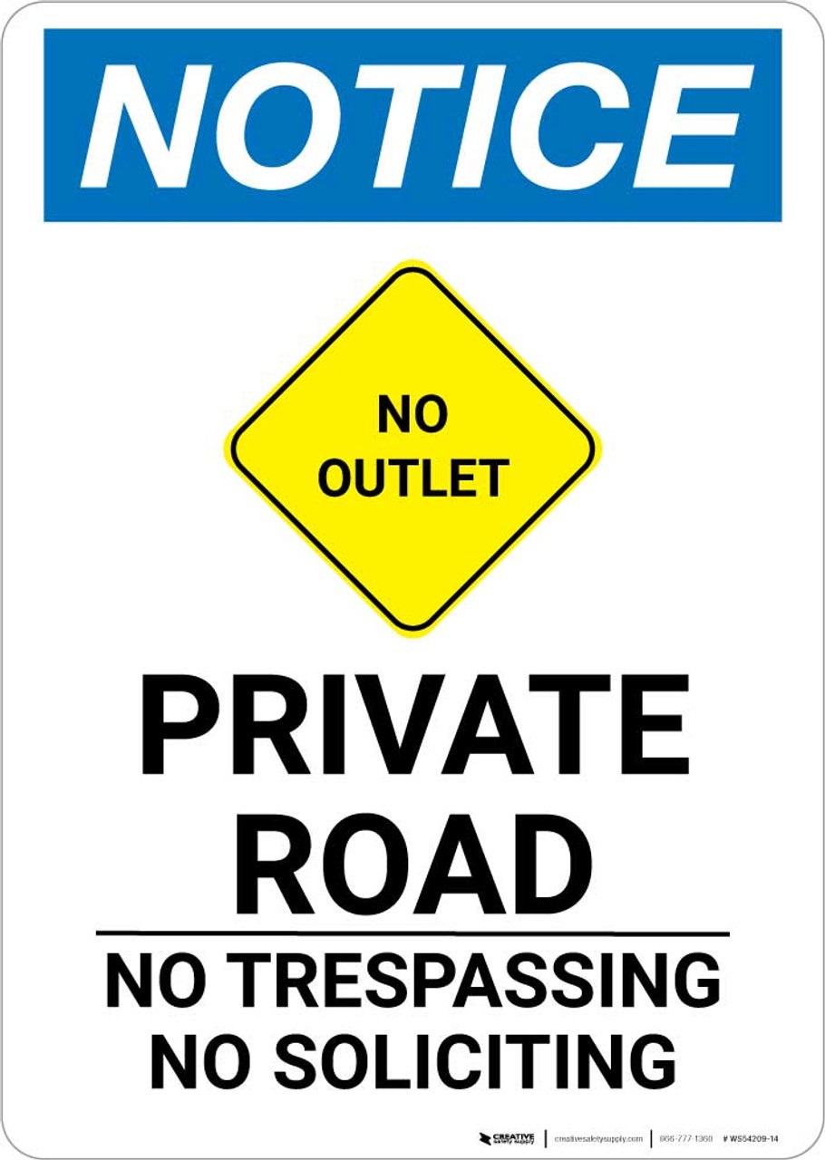 Printable Free Picture of No Outlet Sign