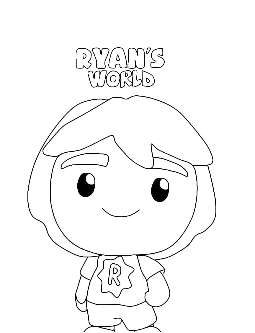 Printable Free Ryan World Coloring Page