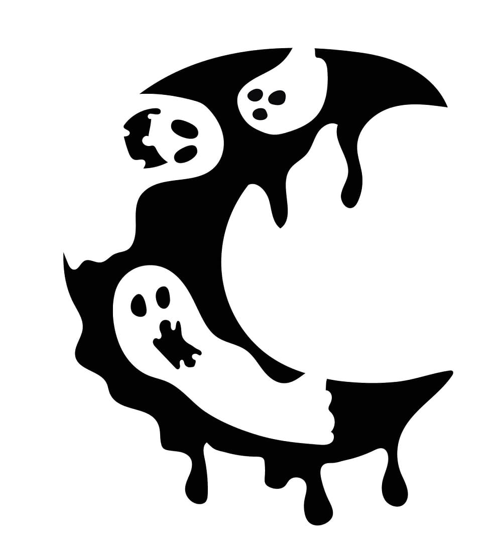 Printable Ghost Stencil Download