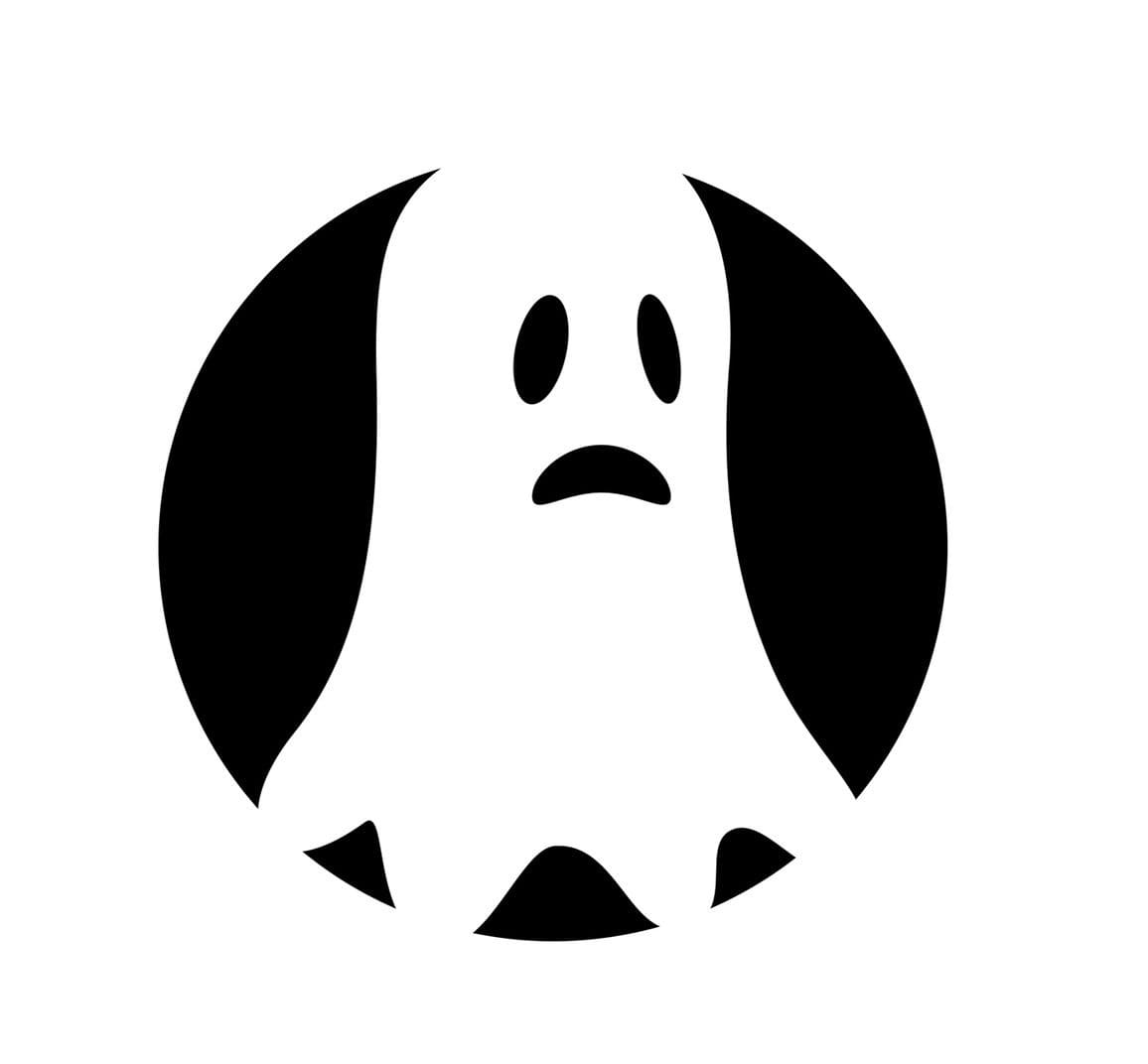 Printable Ghost Stencil For Girl