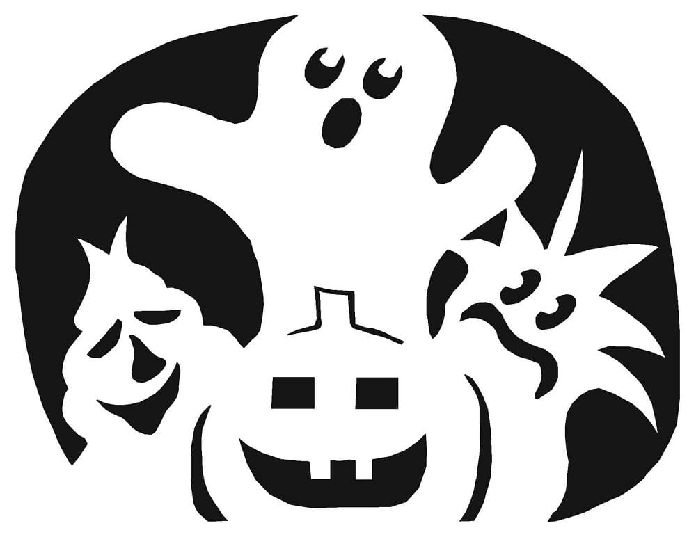 Printable Ghost Stencil For Kids