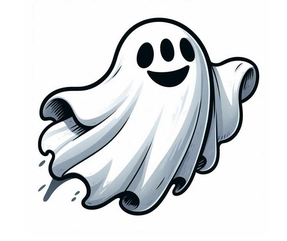 Printable Ghost Stencil Image