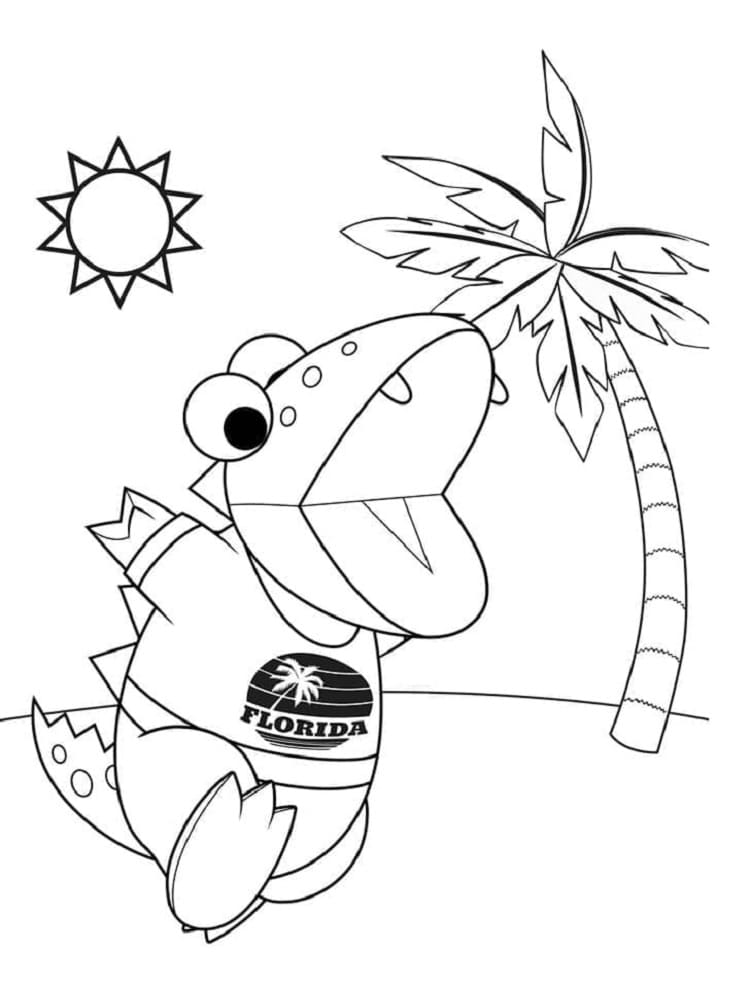 Printable Gus from Ryan World Coloring Page