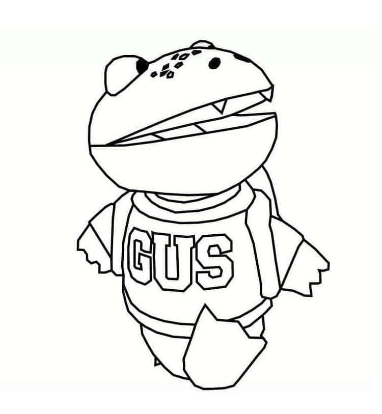 Printable Gus in Ryan World Coloring Page