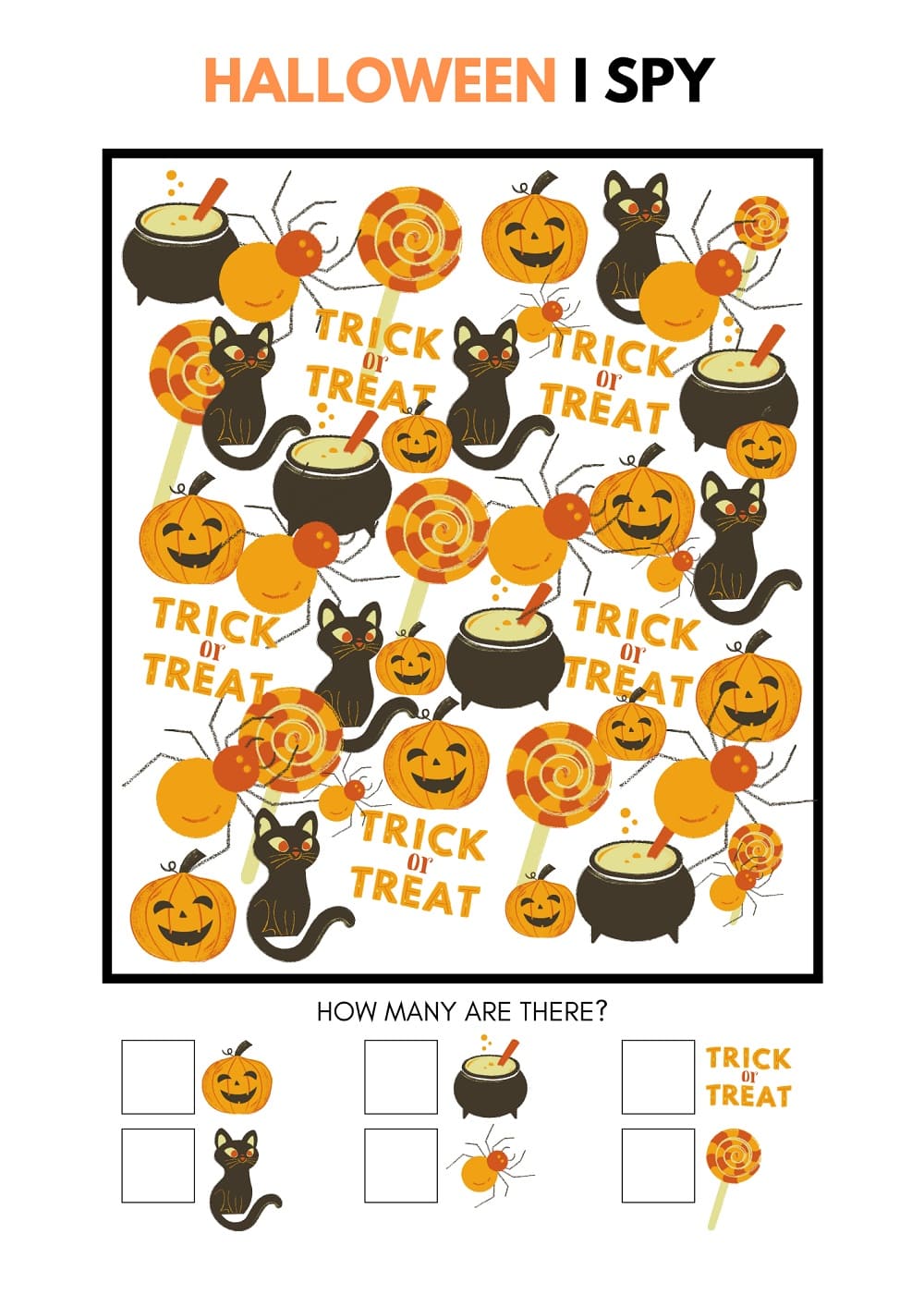 Printable Halloween I Spy Images