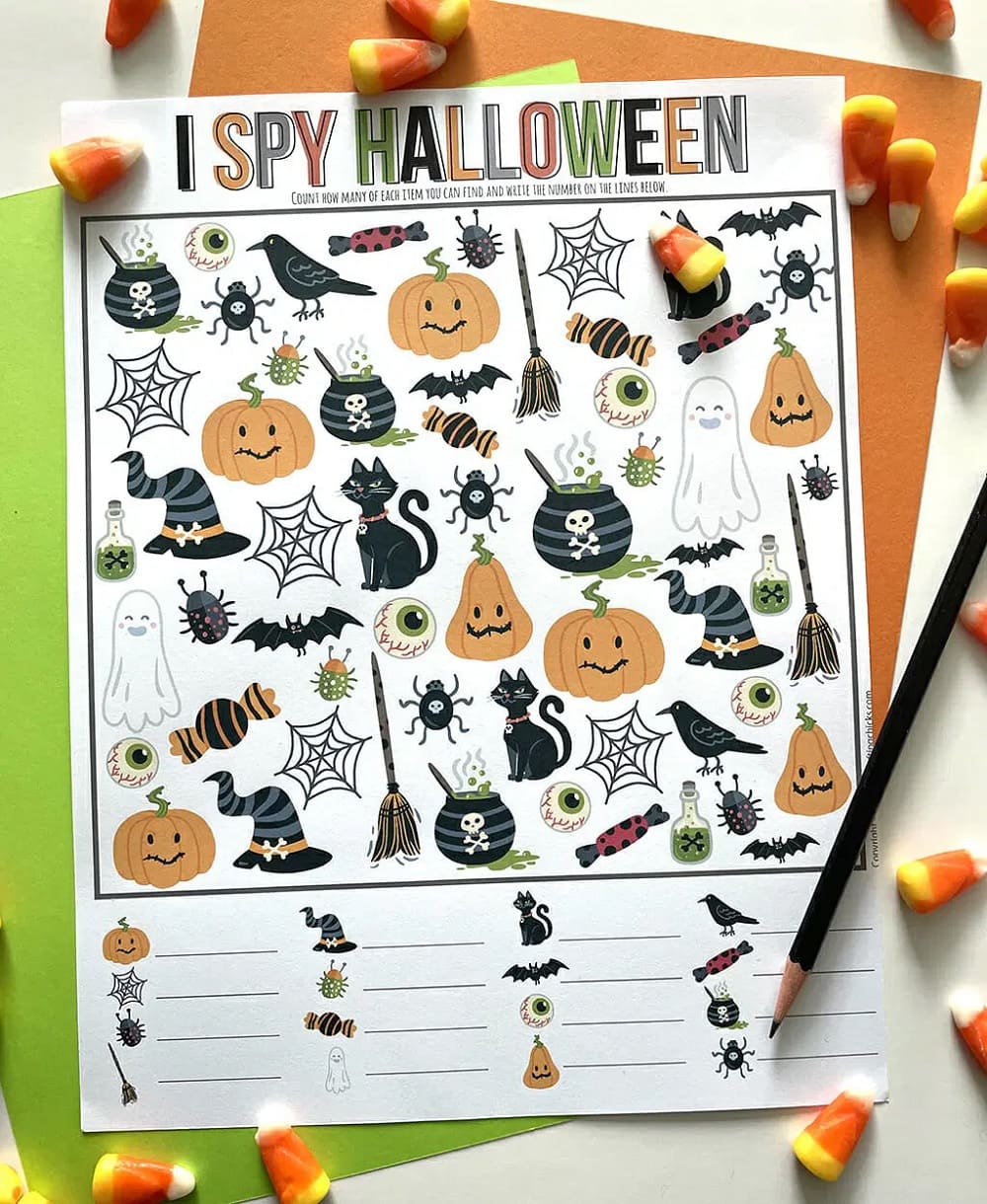 Printable Halloween I Spy Photo Download