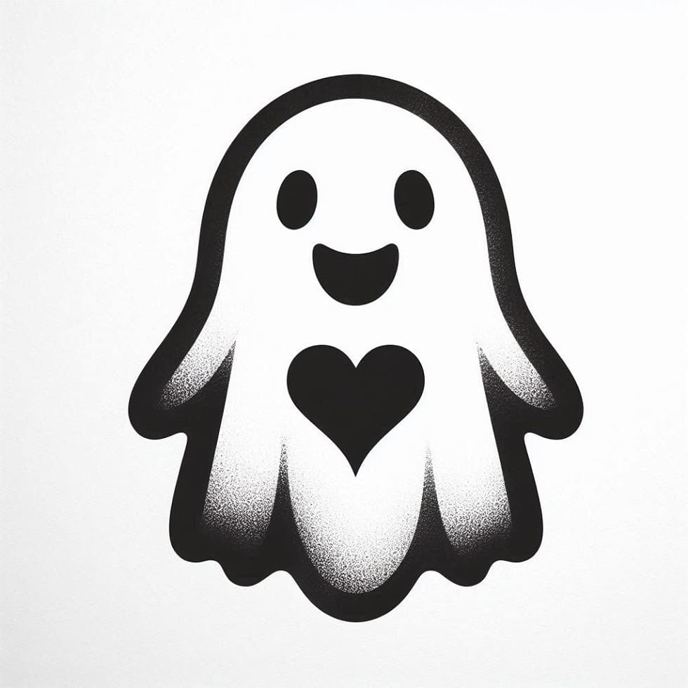 Printable Kids Ghost Stencil