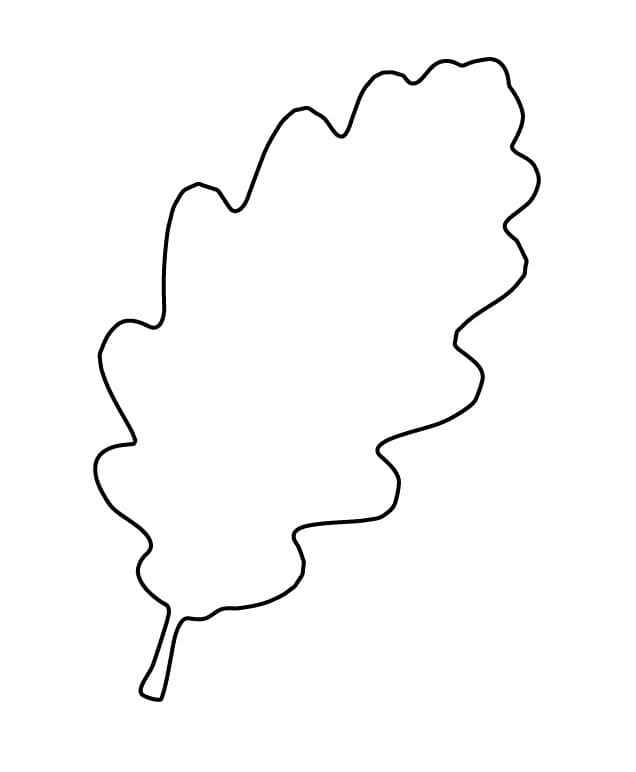 Printable Leaf Template For Free
