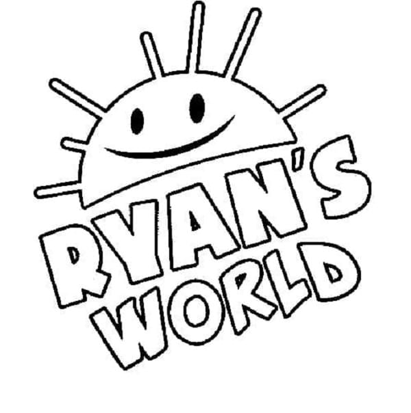 Printable Logo Ryan World Coloring Page