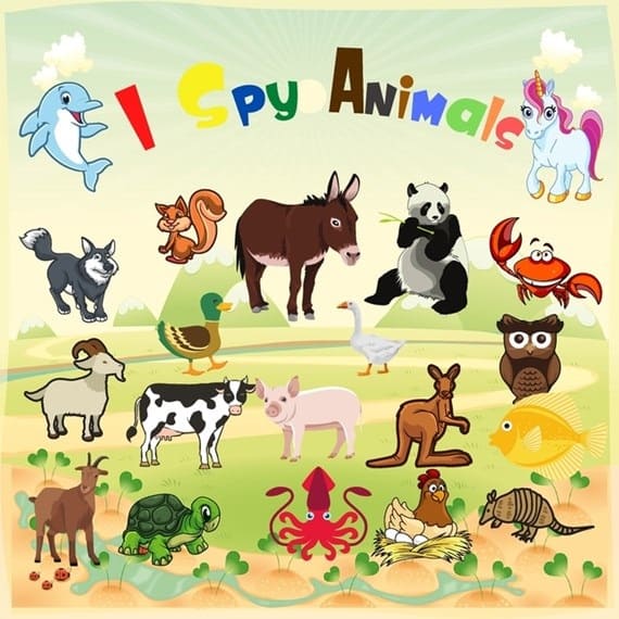 Printable Monthly Animal I Spy Images