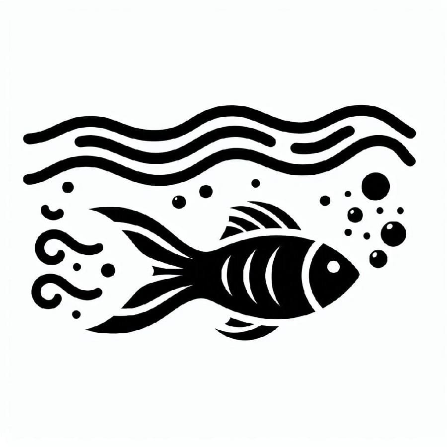 Printable Nautical Fish Stencil Free