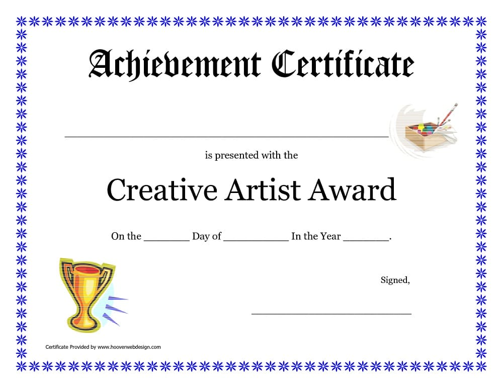Printable Nice Award Certificate