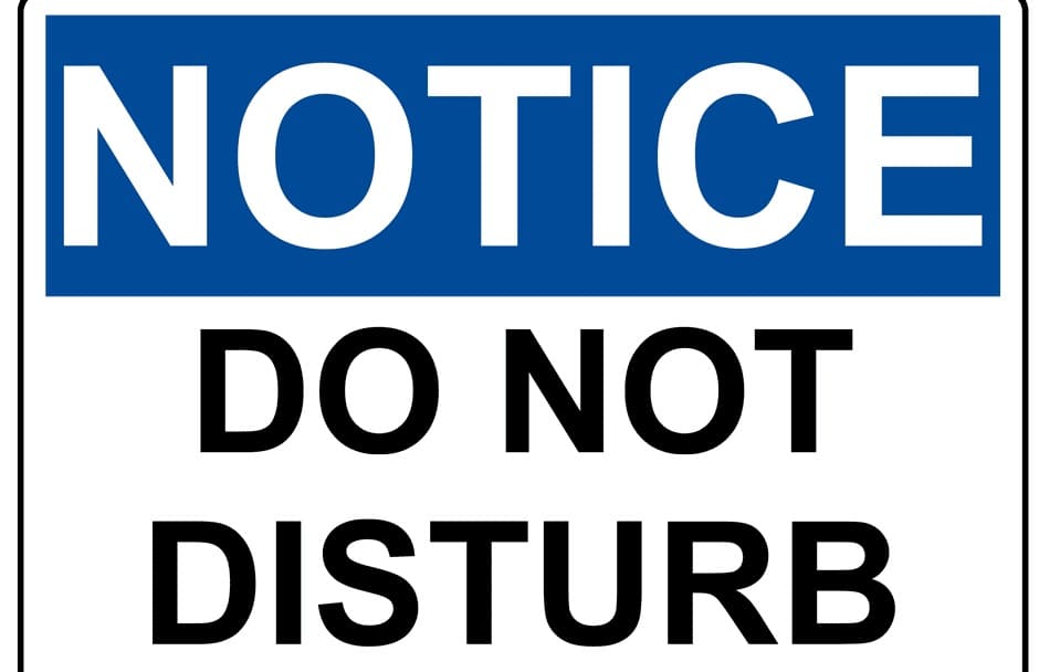 Printable Nice Do Not Disturb Sign