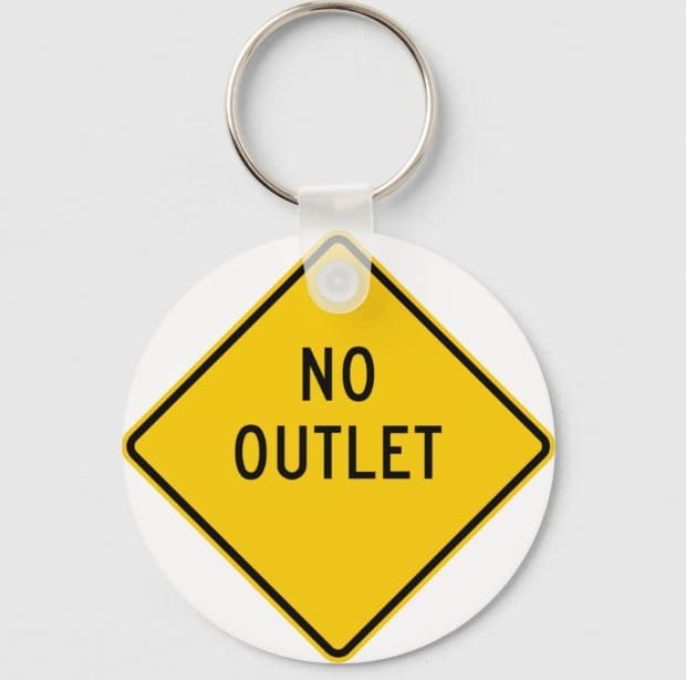 Printable No Outlet Sign Download