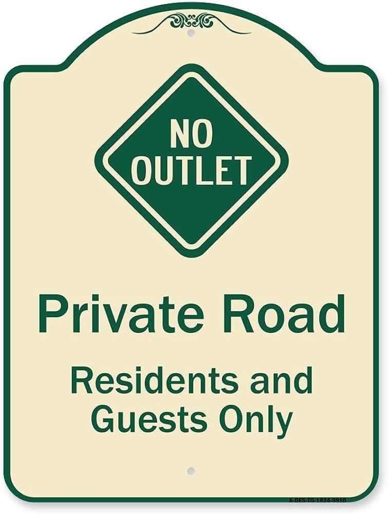 Printable No Outlet Sign Free Download